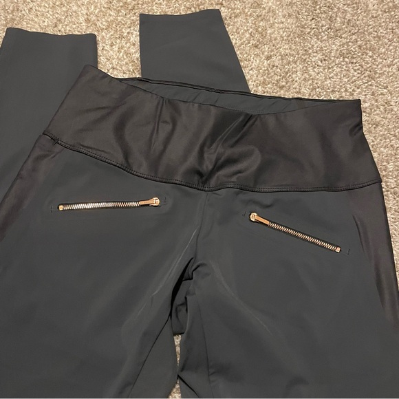 ADAY Throw & Roll leggings black zipper S active office athletic casual edgy - Picture 3 of 6